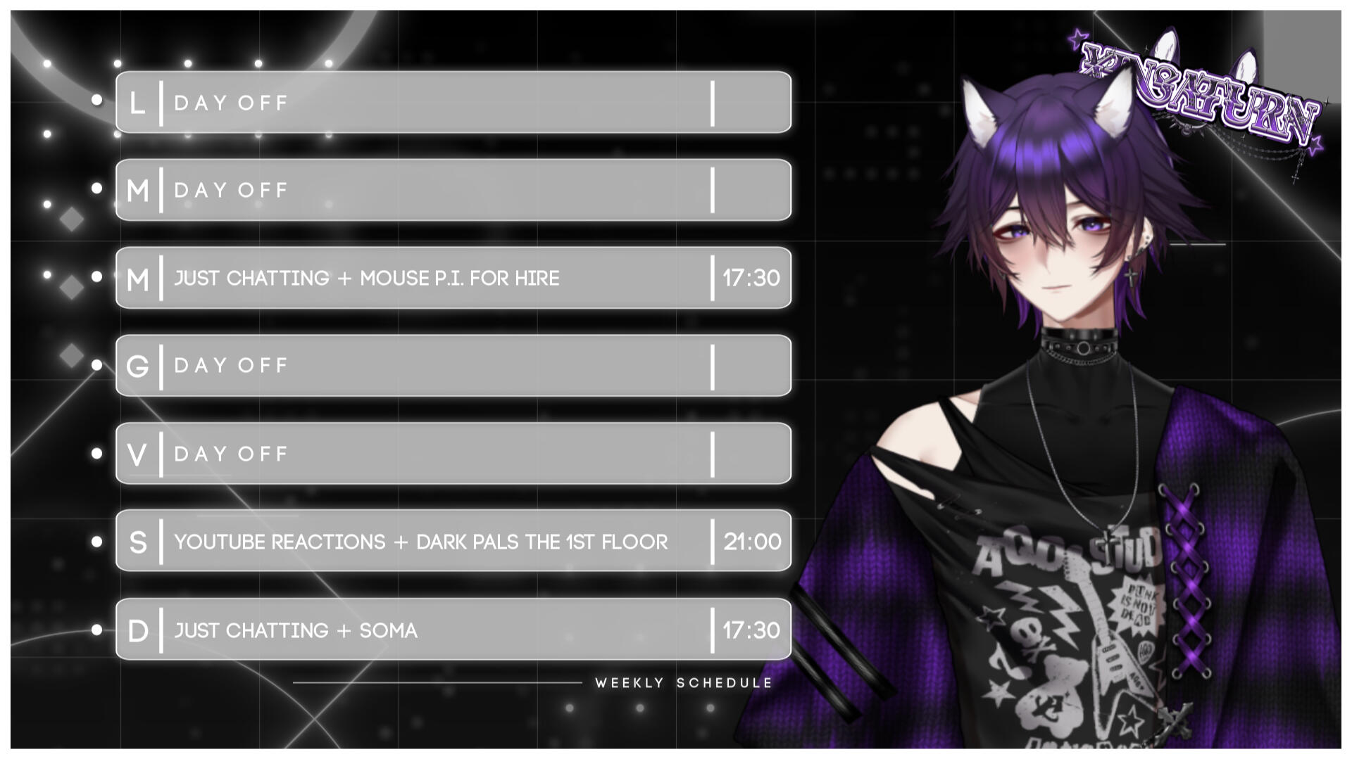 Weekly Schedule!