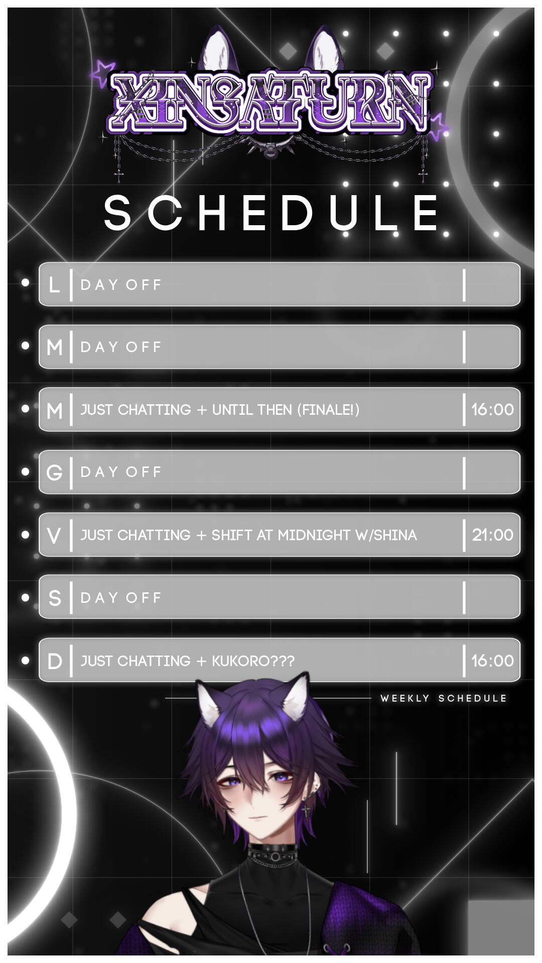 Weekly Schedule!